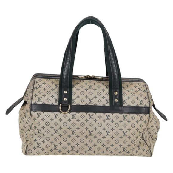 LOUIS VUITTON Monogram Mini Josephine GM Hand Bag Blue M92211 - Picture 2 of 13